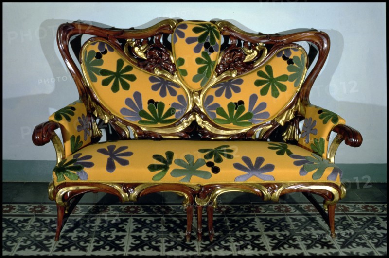 Sofa designed for Ibarz House, designed by Aleix Clapés.