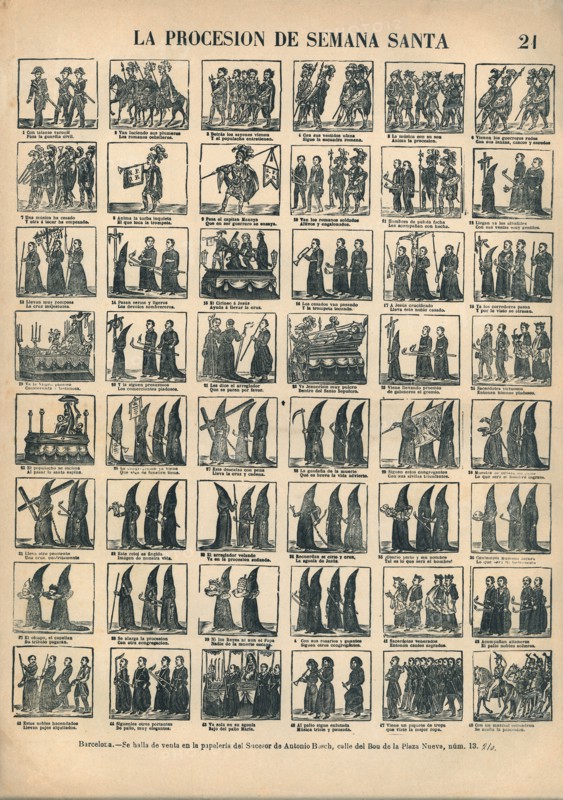 Alleluia of Easter procession, editorial Antonio Bosch of Barcelona, ??page # 21, 1920s.