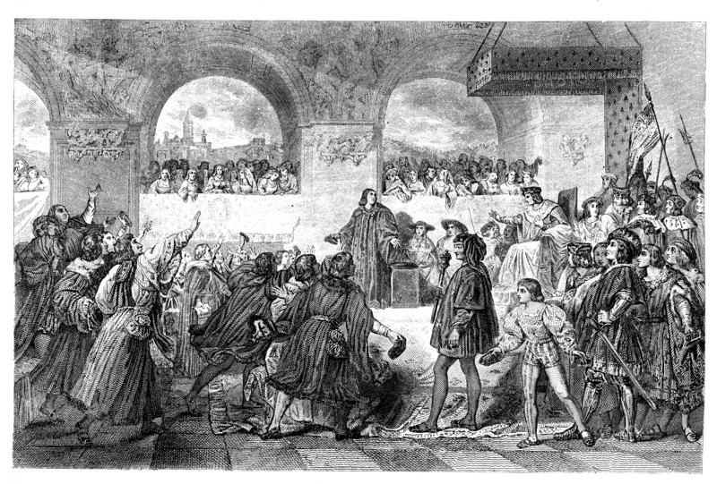 General States held in Tours before King Louis XII, May 14, 1506, engraving from 1853.