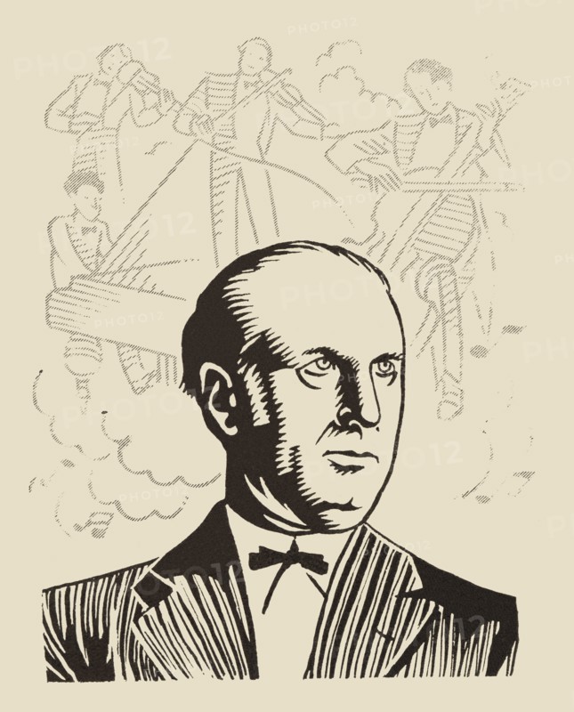 Joan Manén Planas (1883-1971), Catalan violinist and composer. Drawing, 1934.