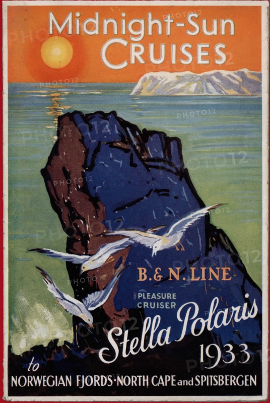 Tourist Brochure for the Norwegian Fiords and North Cape, 1933.