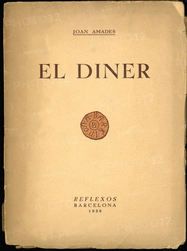 Cover of 'El diner' by Joan Amades, published by Editorial Reflexos, Barcelona, ??1938.