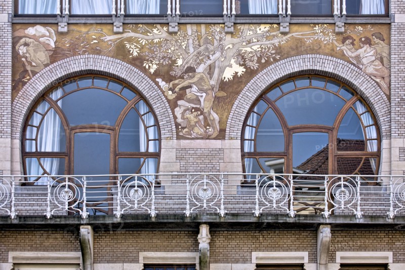 Hotel Albert Ciamberlani, 48 Rue Defacqz, Brussles, Belgium, c2014-2017.  Artist: Alan John Ainsworth.