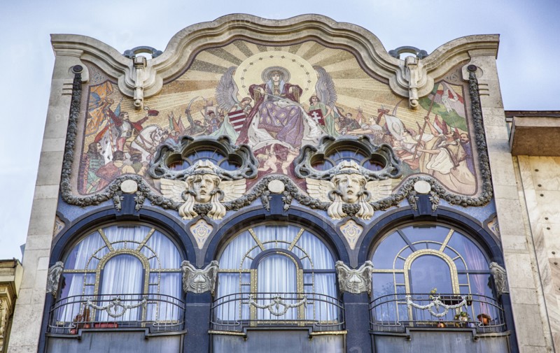 Former Building of Torok Bank, Budapest, Hungary, (1906), c2014-2017. Artist: Alan John Ainsworth.