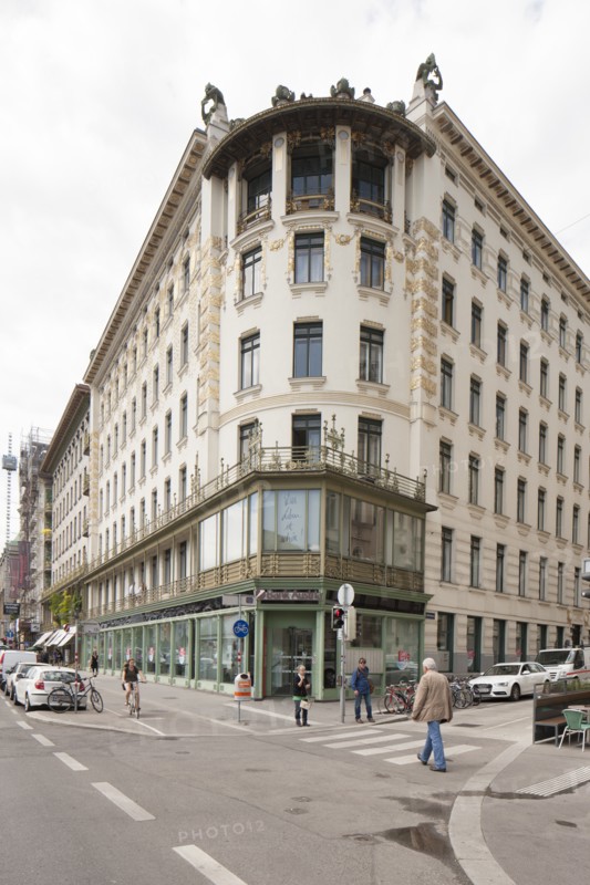 Wienzeilenhauser, Vienna, Austria, (1898), 2015. Artist: Alan John Ainsworth.
