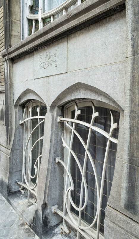 Miscellaneous Brussels art nouveau details, Belgium, c2014-c2017. Artist: Alan John Ainsworth.