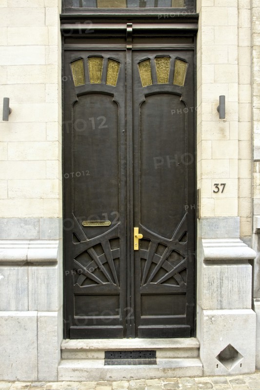 Miscellaneous Brussels art nouveau details, Belgium, c2014-c2017. Artist: Alan John Ainsworth.
