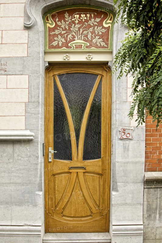 Miscellaneous Brussels art nouveau details, Belgium, c2014-c2017. Artist: Alan John Ainsworth.