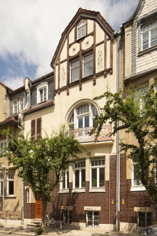 Art nouveau residence, Cranachstrasse 6, Weimar, Germany, 2018. Artist: Alan John Ainsworth.