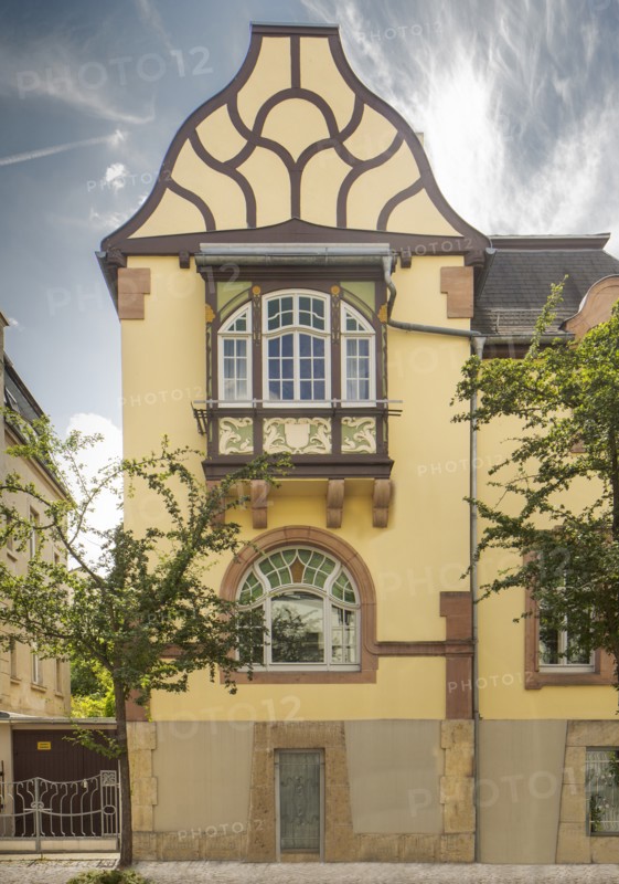 Jugenstil house, Cranachstrasse 21, Weimar, Germany, (c1905), 2018. Artist: Alan John Ainsworth.