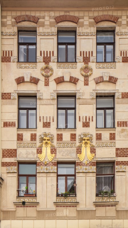 Jugendstil building, Minoritska 8, Brno, Czech Republic, 2016. Artist: Alan John Ainsworth.