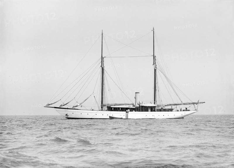 The steam yacht 'Caroline', 1912. Creator: Kirk & Sons of Cowes.