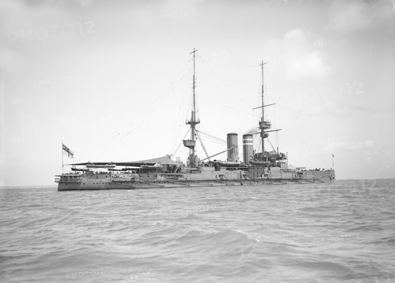 'HMS Hindustan', 1911. Creator: Kirk & Sons of Cowes.