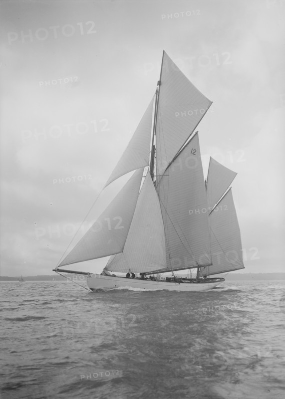 The 96 ft ketch 'Julnar', 1911. Creator: Kirk & Sons of Cowes.
