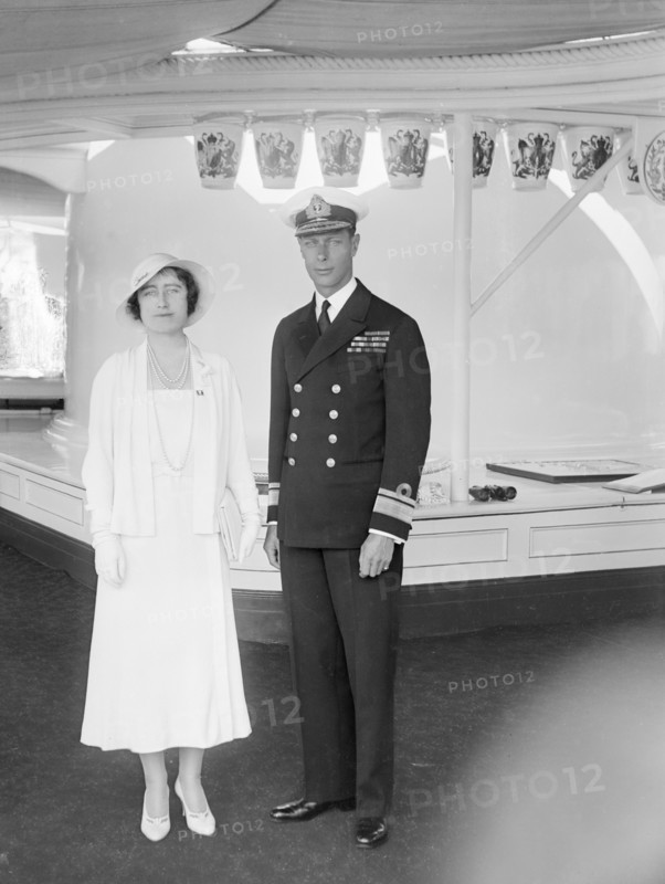 The Duke and Duchess of York aboard 'HMY Victoria and Albert', 1933. Creator: Kirk & Sons of Cowes.