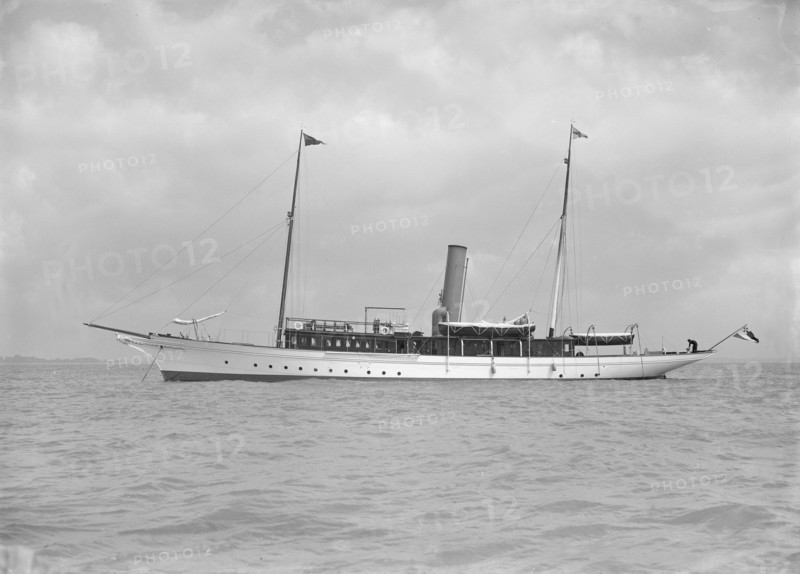 The steam yacht 'Sirocco II', 1911. Creator: Kirk & Sons of Cowes.