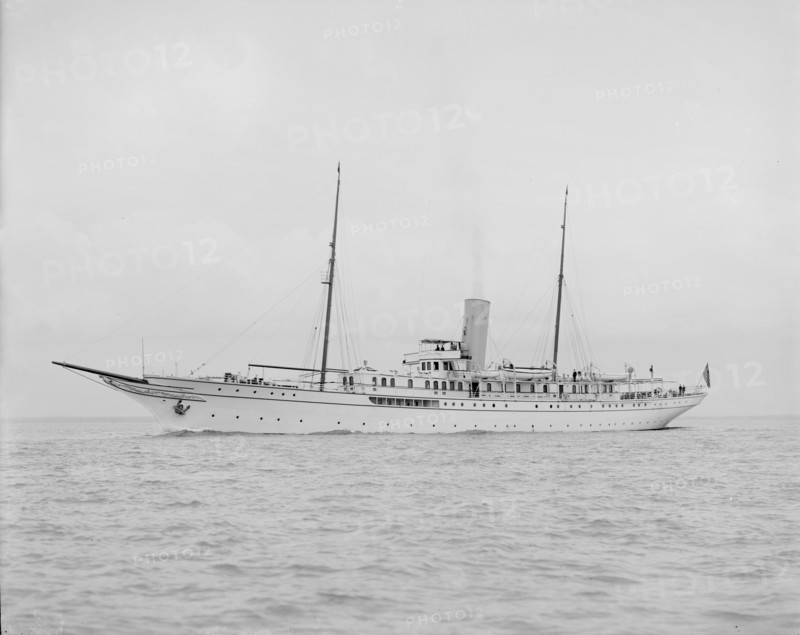 Steam yacht 'Liberty' running east. Creator: Kirk & Sons of Cowes.
