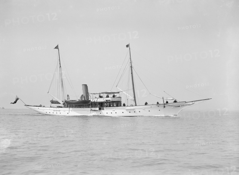 The steam yacht 'Westoe', 1911. Creator: Kirk & Sons of Cowes.