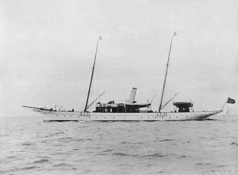 The steam yacht 'Anemone'. Creator: Kirk & Sons of Cowes.