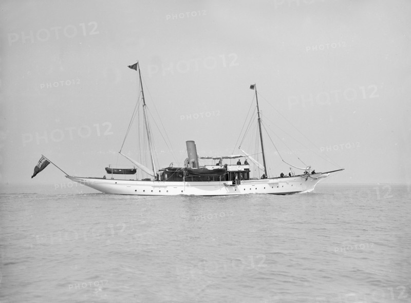 The steam yacht 'Westoe', 1911. Creator: Kirk & Sons of Cowes.