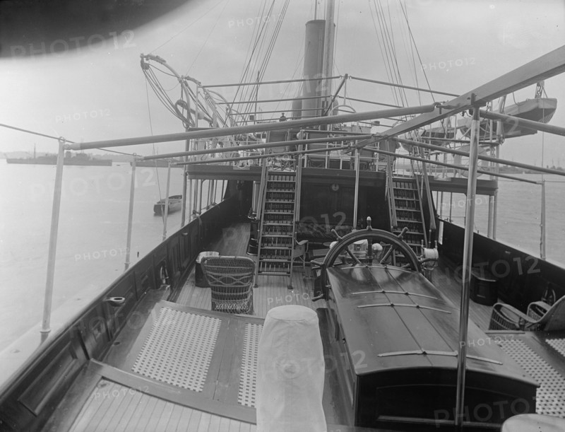 Lower deck on 'Venetia', 1920. Creator: Kirk & Sons of Cowes.