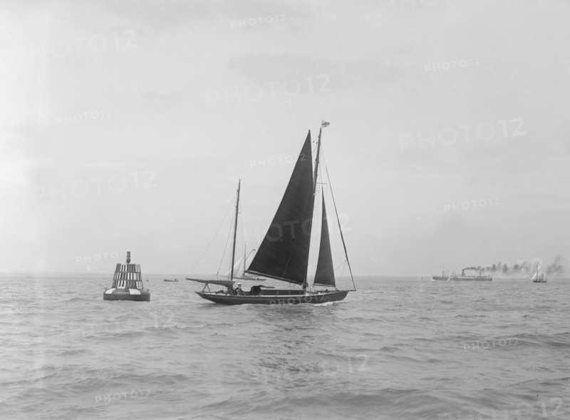 The ketch 'The Nun' under sail, 1922. Creator: Kirk & Sons of Cowes.