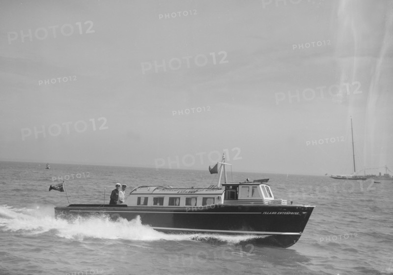 The motor boat 'Island Enterprise', S.I.W. Steam Packet Co., 1933. Creator: Kirk & Sons of Cowes.
