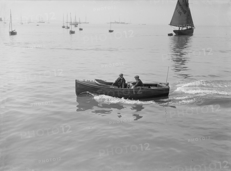 Wolseley motor launch under way, 1914. Creator: Kirk & Sons of Cowes.
