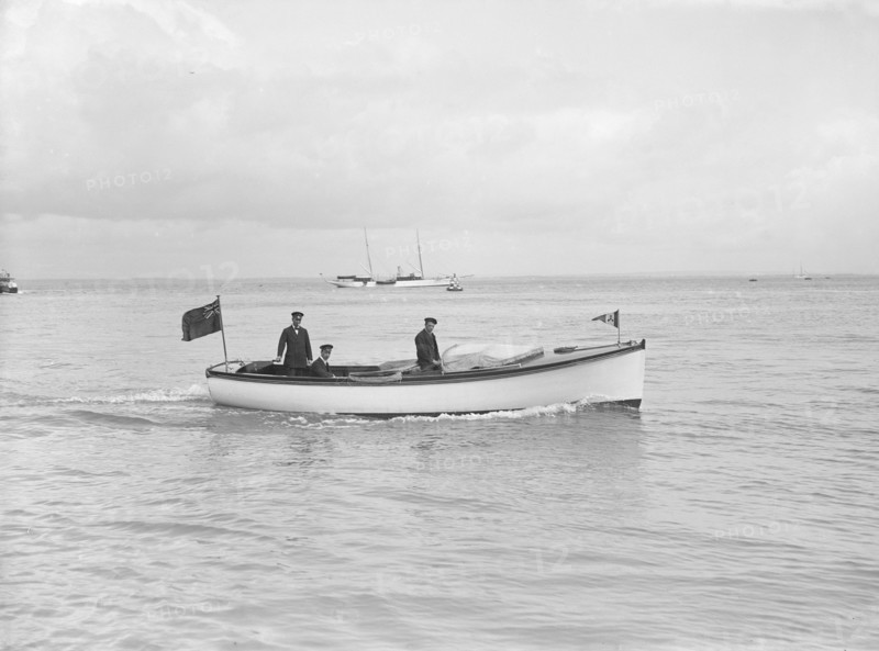 The Royal Thames Yacht Club's motor launch 'Salee Rover', 1912. Creator: Kirk & Sons of Cowes.