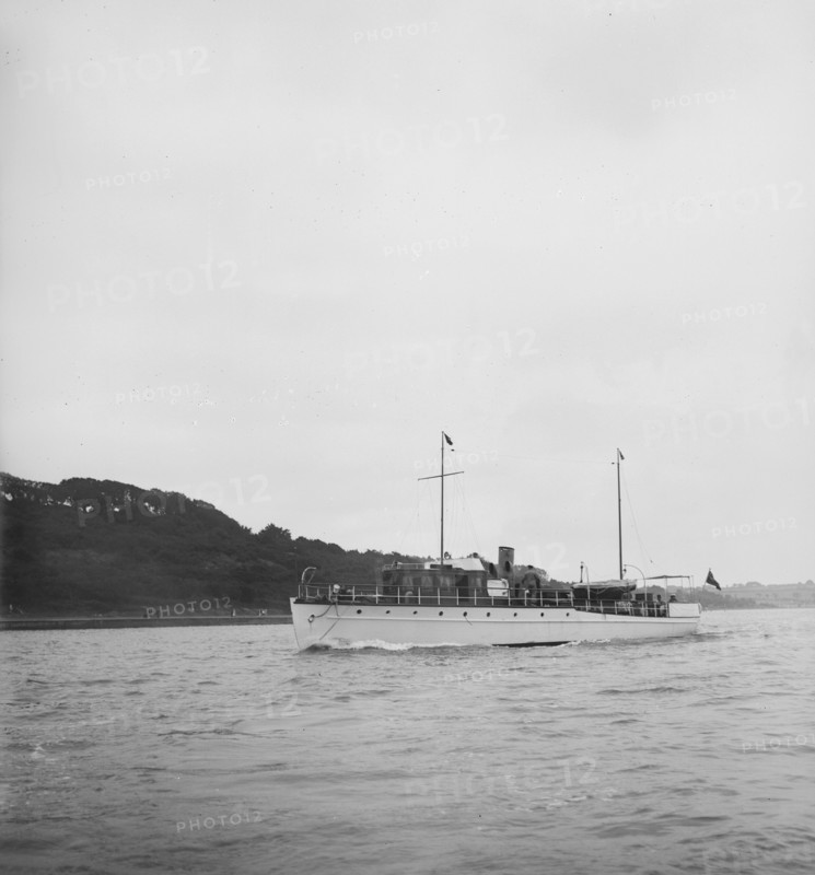 The 30 ton motor yacht 'Scaramouche', 1934. Creator: Kirk & Sons of Cowes.
