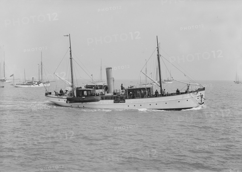 The steam yacht 'Chimaera', 1914. Creator: Kirk & Sons of Cowes.