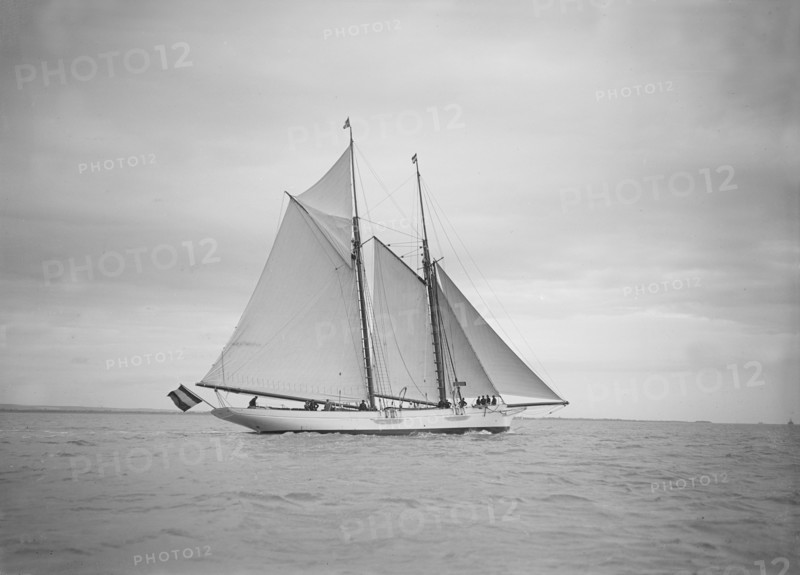 The schooner 'Esma', 1911. Creator: Kirk & Sons of Cowes.