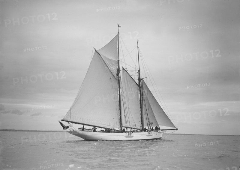 The schooner 'Esma', 1911. Creator: Kirk & Sons of Cowes.