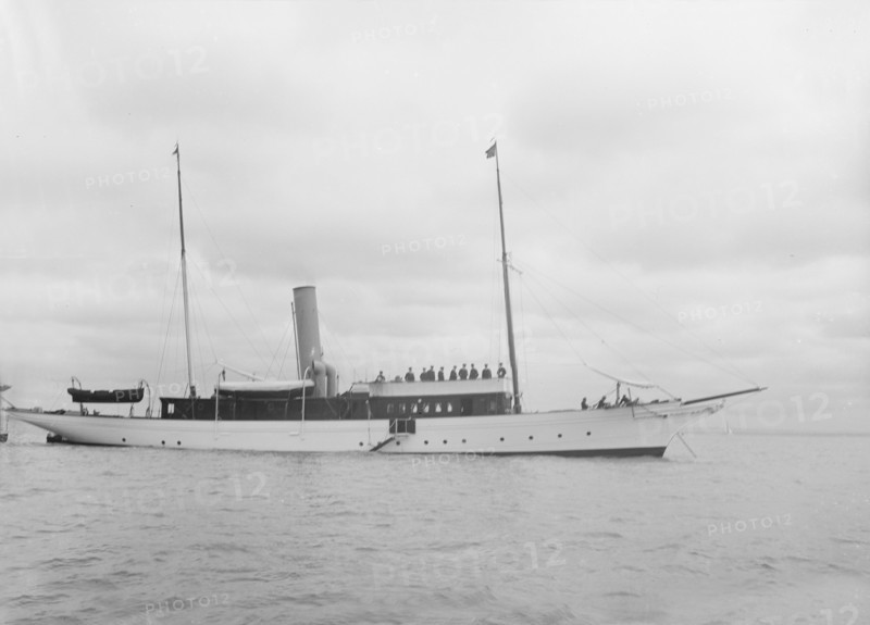 The steam yacht 'Lady Calista'. Creator: Kirk & Sons of Cowes.