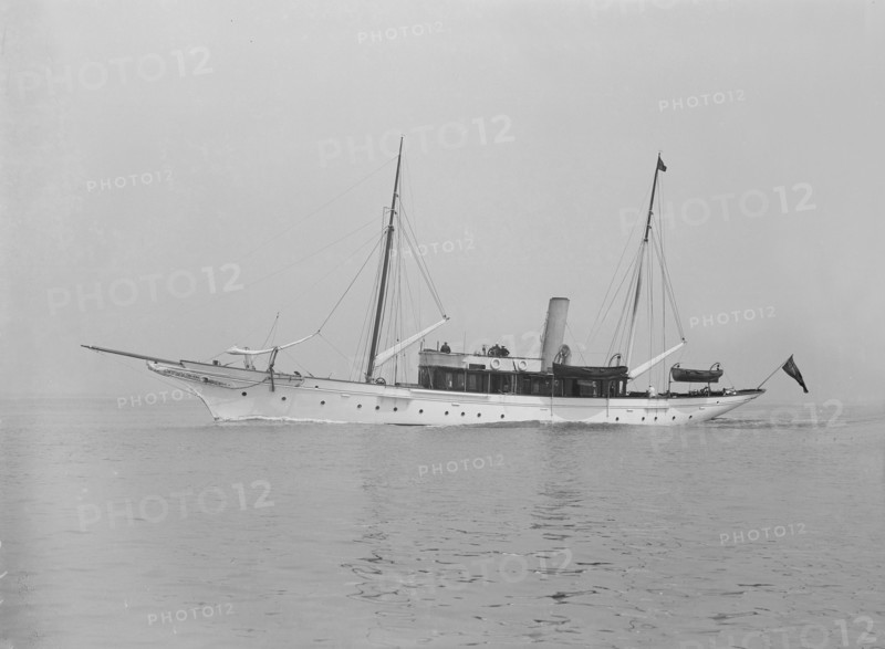 The steam yacht 'Westoe', 1911. Creator: Kirk & Sons of Cowes.