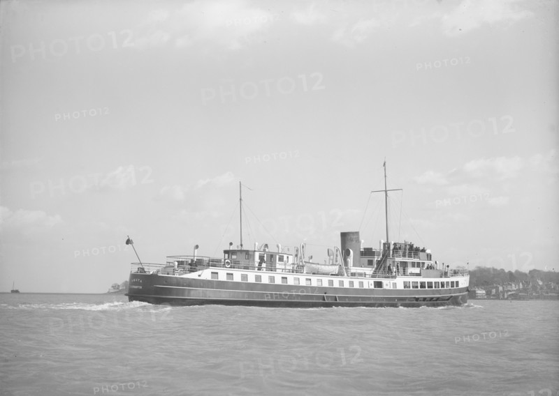The Isle of Wight ferry 'Vecta', 1939. Creator: Kirk & Sons of Cowes.