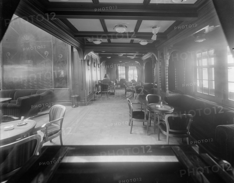 Interior shot, possibly inside the Royal Yacht Squadron. Creator: Kirk & Sons of Cowes.