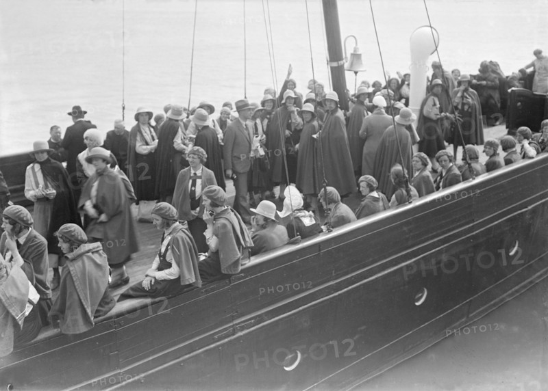 Women on board a boat, c1935. Creator: Kirk & Sons of Cowes.