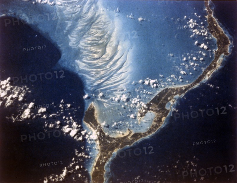 Earth from space - Eleuthera Island, Bahamas, c1980s. Creator: NASA.