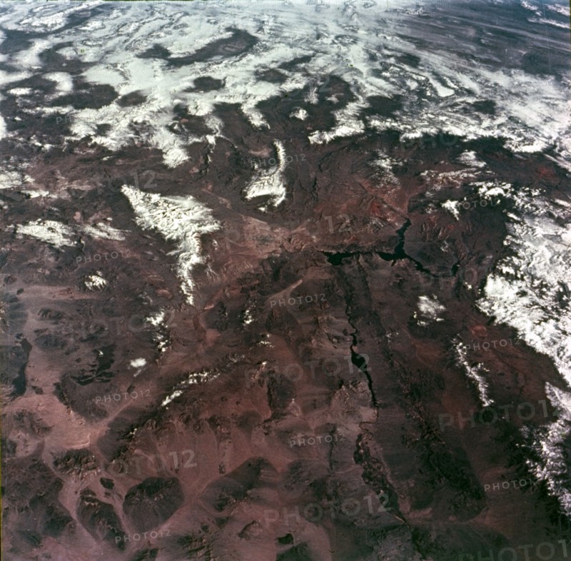 Earth from space - Las Vegas and the Mojave Desert, Nevada, USA, c1980s. Creator: NASA.