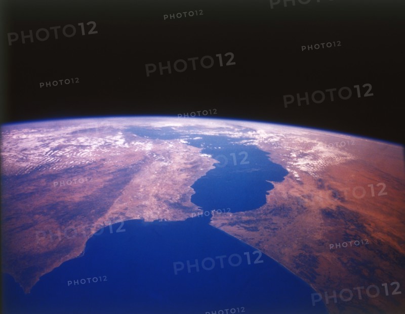 Earth from space - the Straits of Gibraltar, c1980s.  Creator: NASA.