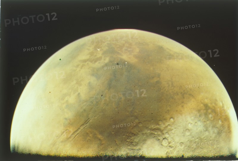 Mars from Viking 1 orbiter, Viking 1 Mission to Mars, 1976.  Creator: NASA.