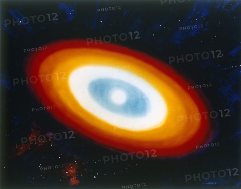 Artist's impression of 'disc star' in constellation Cygnus. Creator: NASA.