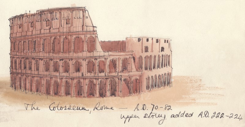 'The Colosseum, Rome - AD 70-82', (1951). Creator: Shirley Markham.