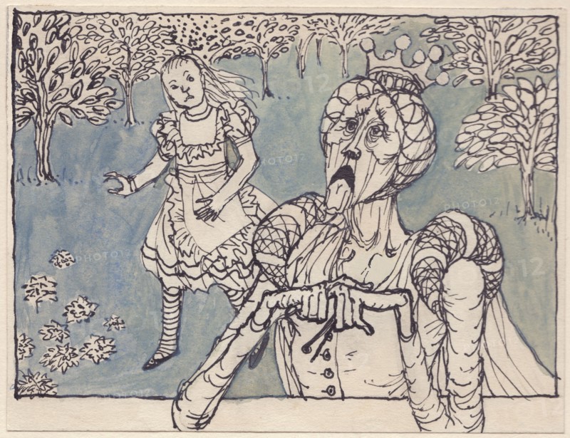 Alice and the White Queen, 1953. Creator: Shirley Markham.