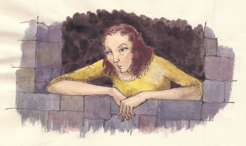 Grumpy woman, c1950. Creator: Shirley Markham.