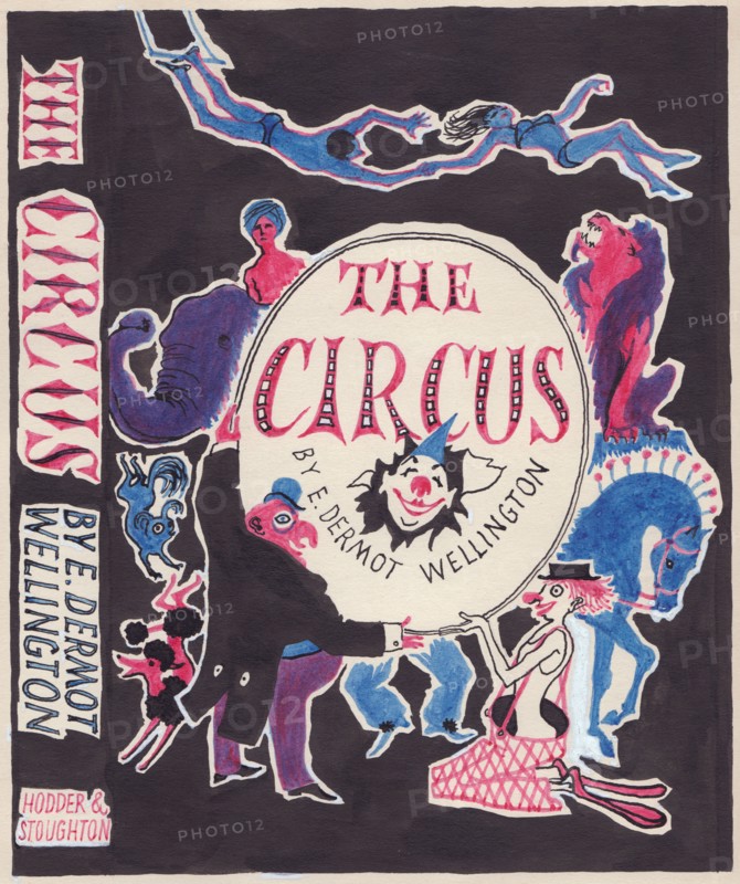 'The Circus', mock-up for a book cover, c1950.  Creator: Shirley Markham.