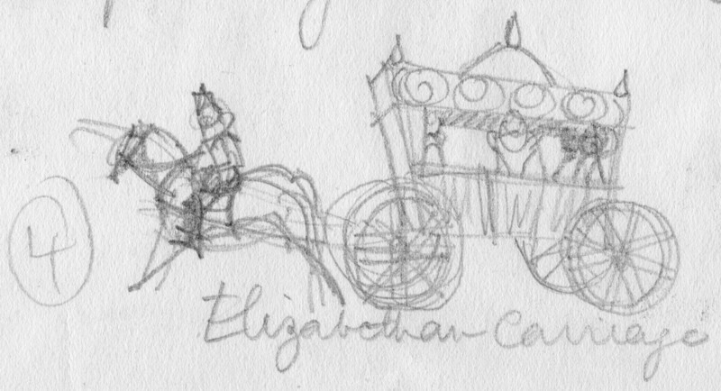 'Elizabethan carriage', c1950. Creator: Shirley Markham.