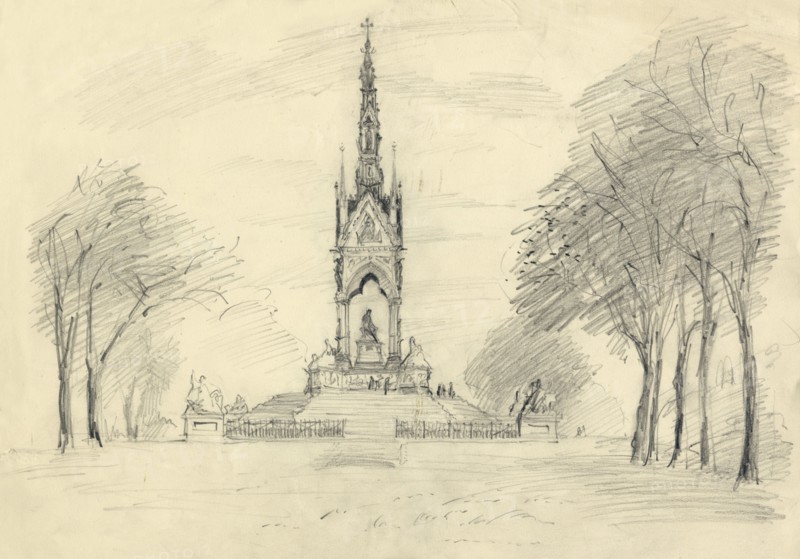 The Albert Memorial, Kensington Gardens, London, c1950. Creator: Shirley Markham.
