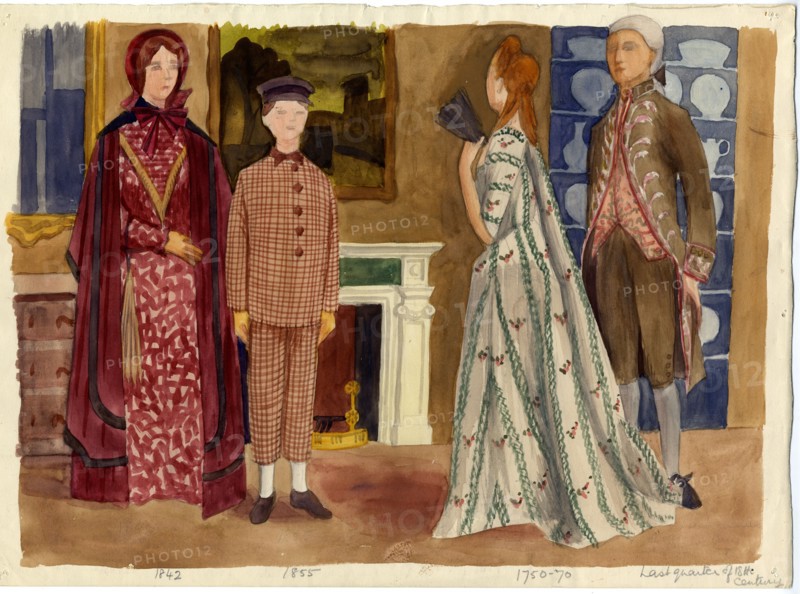 Historical costume, 1951. Creator: Shirley Markham.
